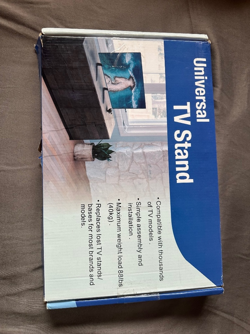 NWT - Universal TV Stand Tabletop for 22 to 65 inch
